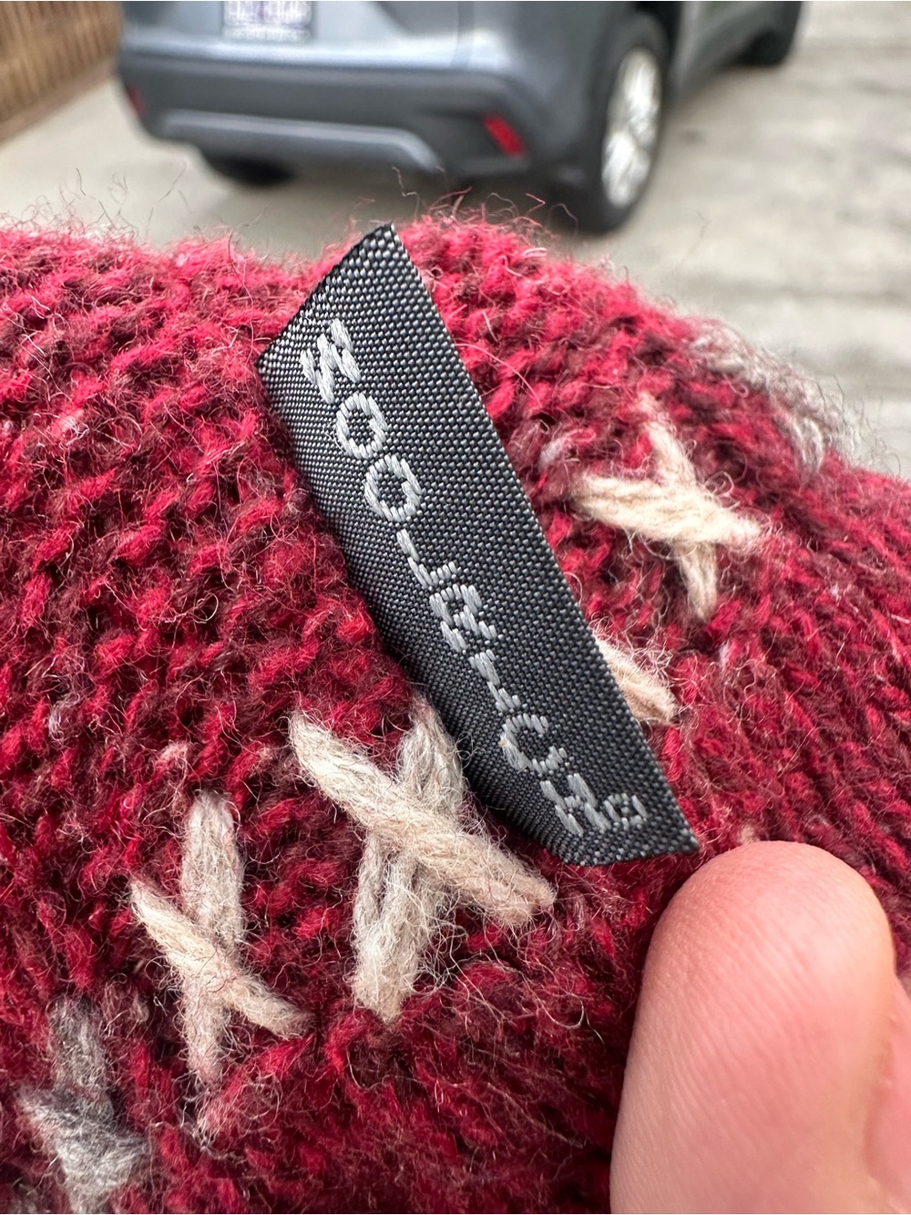 Woolrich Wine-Red Knit Pullover Sweater - Picture 8 of 8